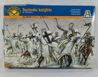 Teutonic Knights Italeri No.  6019 1:72 Model Kit Xii - Xiii Century Made In Italy