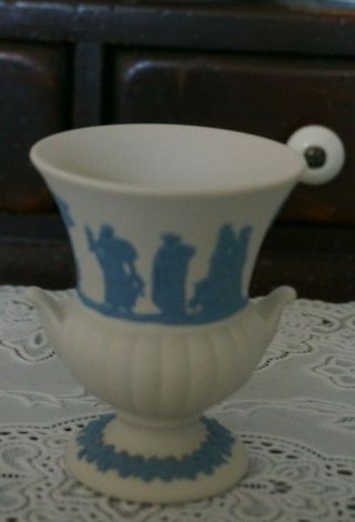 Wedgwood Jasperware Blue On White Small Bud Vase