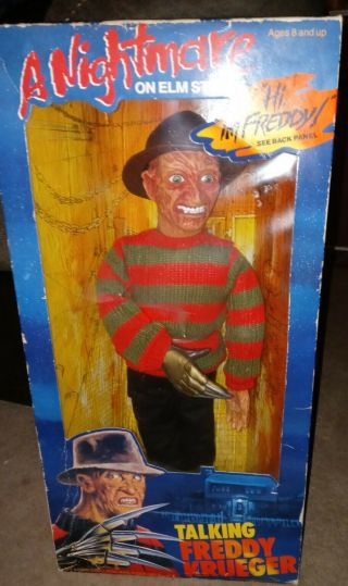 Freddy Krueger A Nightmare On Elm Street Pull - String 18 " Talking Doll 1989