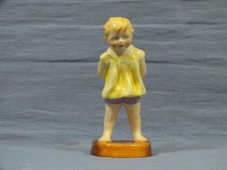 Rare Royal Worcester Figure Of A Young Child,  Tommy 2913 F G Doughty.  C1953