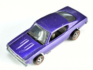 Vintage 1967 Hot Wheels Red Line Car - Purple Custom Barracuda - Usa