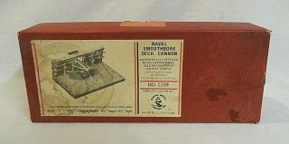 Wow 1960`s Marine Model Co.  Naval Smoothbore Deck Cannon Wood & Metal Model Kit