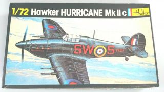 Vintage Heller 1/72 Hawker Hurricane Mk Iic Unbuilt Unstarted 2 Markings No 269