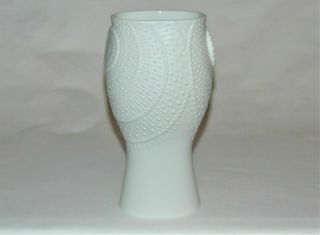 Vintage Kaiser Mid Century Modern Atomic W Germany White Bisque Porcelain Vase