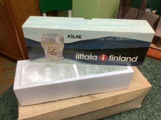 4 2 Oz Aslak Italla Finland Gasses Shot W Box Tapio Wirkkala Ahlstrom
