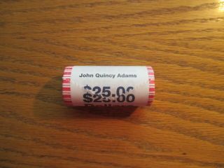 Brilliant Uncirculated 25 Coin Roll Of 2008 John Quincy Adams Predident Dollars