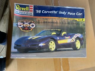 Revell Monogram 98 Corvette Indy Pace Car 1/25 Scale Plastic Model Kit