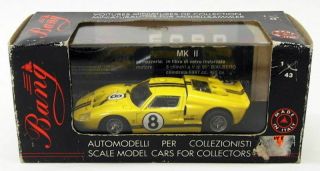 Bang Models 1/43 Scale 7093 - Ford Mk.  Ii 8 Le Mans 1966 - Yellow