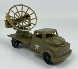 Vintage Pyro Plastic Military Green Usa Army Field Radar Truck