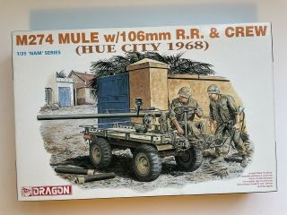 M274 Mule W/106mm Rr & Crew (hue City 1986) - Dragon 1/35 Scale Kit 33015