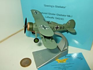 Corgi Aa36208 Luftwaffe Goerings Captured Gloster Gladiator Mk1 Diecast In 1:72