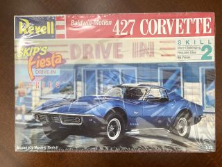 Revell Baldwin Motion 427 Corvette 1/25 Scale Skips Fiesta Series Complete Kit