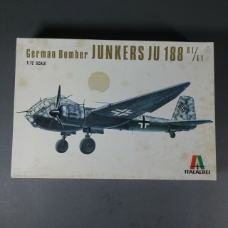 Vintage Italeri Italaerei 1/72 Junkers Ju 188 A1/e1 Ww2 German Bomber 117