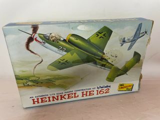 The Lindberg Line Vintage 1/72 Heinkel He 162 Plastic Model Kit
