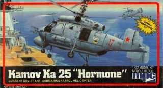 1983 Mpc Models 1/72 Kamov Ka - 25 Hormone Russian Helicopter