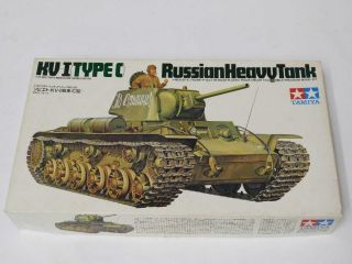 1/35 Started Tamiya Kv - 1 Type C Russian Heavy Tank & Figure Plastic Model Kit