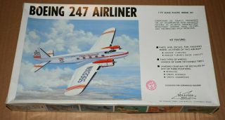 Williams Brothers Boeing 247 Airliner 1/72 Scale Plastic Model Kit 72 - 247