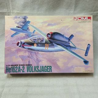 Model Airplane Dml He162a - 2 Volksjager 1:72 Scale Golden Wings Series